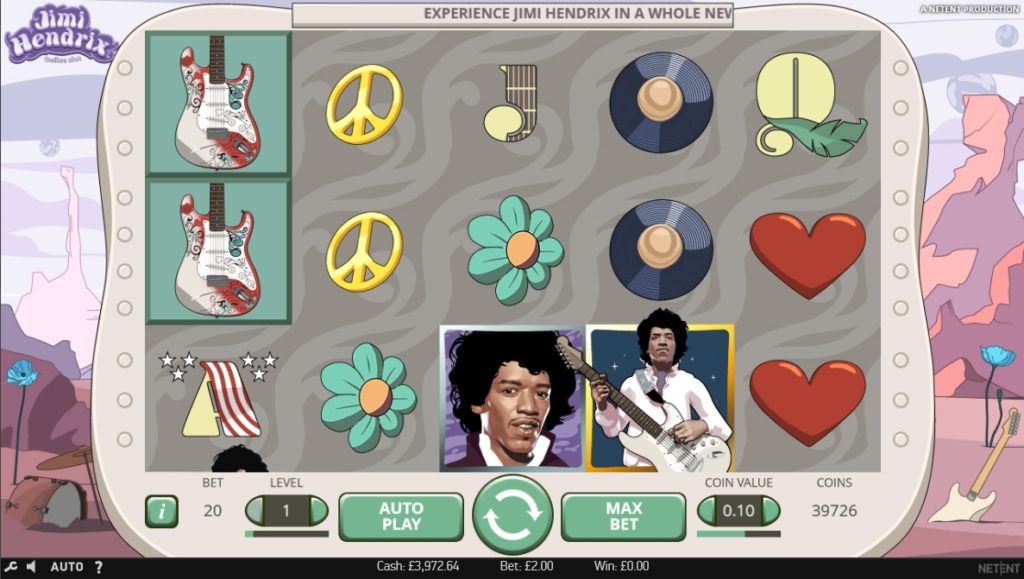 Игровые автоматы «Jimi Hendrix» (Джими Хендрикс) в клубе Вулкан