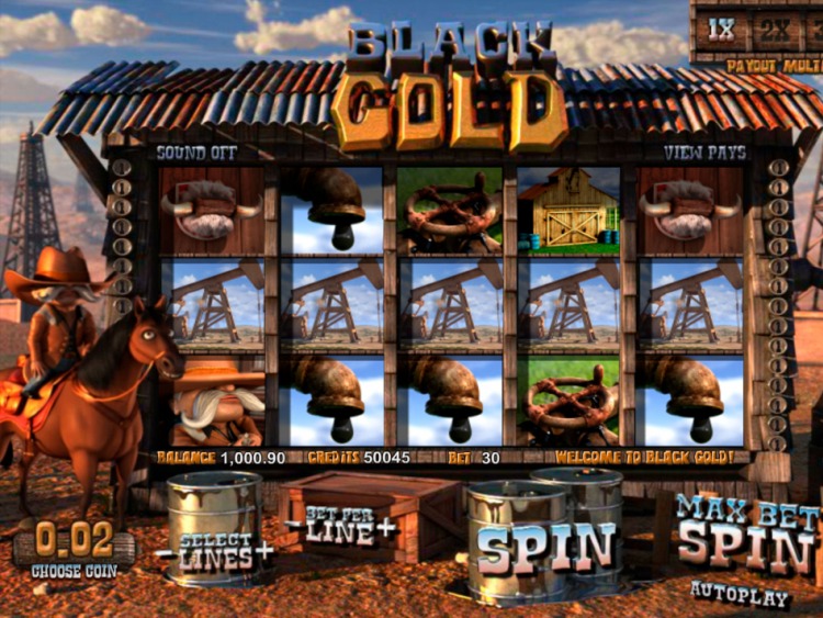 Игровой автомат «Black Gold» в казино Spin City